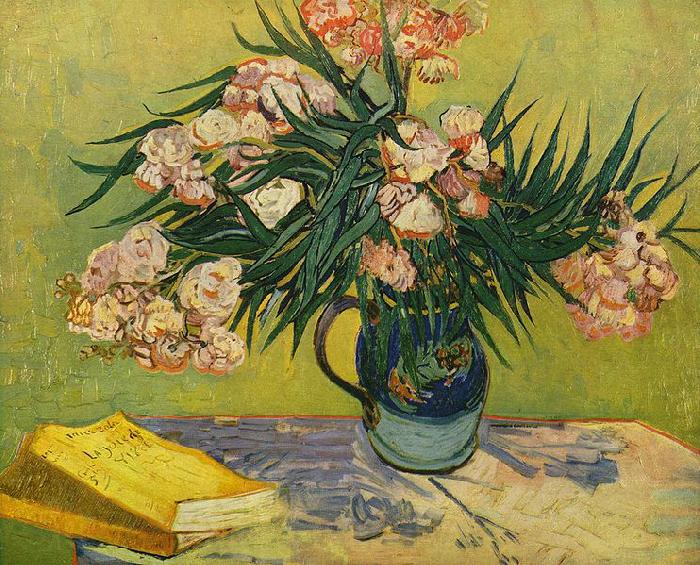 Vincent Van Gogh Stilleben mit Oleander Spain oil painting art